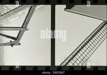 35-mm-BW-Filmrahmen Stockfoto
