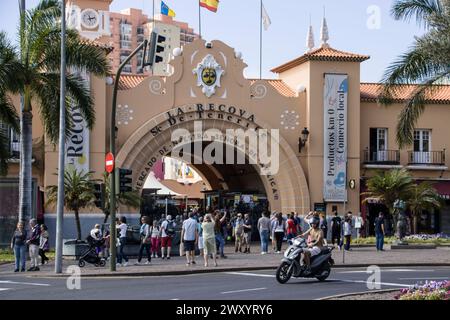 Eingang zum Mercado Nuestra Señora de Africa, Teneriffa, Kanarische Inseln, Spanien, Santa Cruz Stockfoto