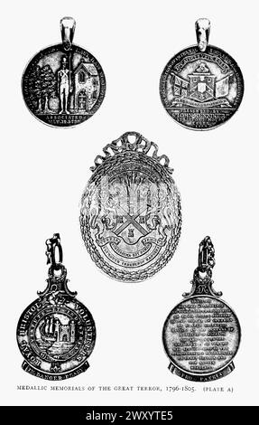 Medallic Memorials of the Great Terror, 1796-1805 Napoleon and the Invasion of England : The Story of the Great Terror Stockfoto