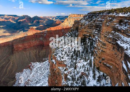 Blick auf den Grand Canyon vom Südrand, USA, Arizona, Grand Canyon Nationalpark Stockfoto