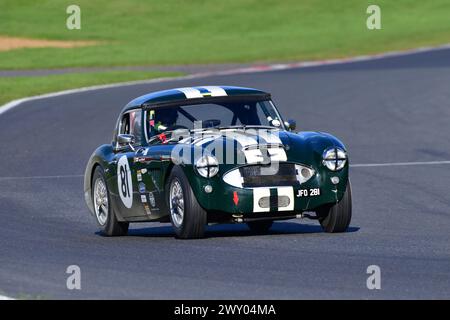 Joseph Willmott, Austin Healey 3000, Equipe Pre ’63 und ’50s, Sports and GT Cars, ein 30-minütiges Rennen. Fahrzeuge vor 1963 fahren auf dem historischen Dunlop CR65 L se Stockfoto