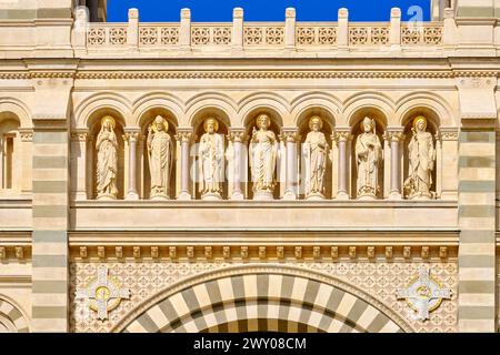 Die Kathedrale, Cathedrale Sainte-Marie majeure (Cathedrale de la Major) de Marseille. Frankreich Stockfoto