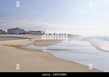 Der Strand von Vieira de Leiria. Leiria, Portugal Stockfoto