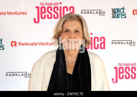 Anne Reid, The Trouble with Jessica - London Premiere, Vue West End, Leicester Square, London, Großbritannien, 2. April 2024, Foto: Richard Goldschmidt Stockfoto