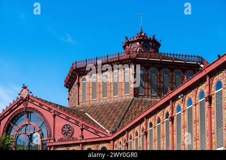 Mercat Sant Antoni im Viertel El Raval, Barcelona, Spanien Barcelona Katalonien Spanien *** Mercat Sant Antoni im Viertel El Raval, Barcelona, Sp Stockfoto