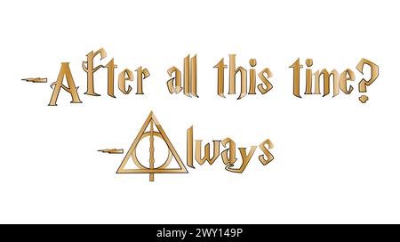 Poster der Zauberschule, Zitat aus einem Buch über einen Zauberjungen. Stock Vektor