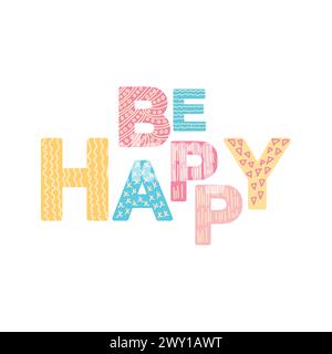 Niedliche Grußkarten für Babys im schlichten skandinavischen Stil und in Pastellfarben. Babyplakate, Karten, Kleidung, Kinderzimmer Stock Vektor