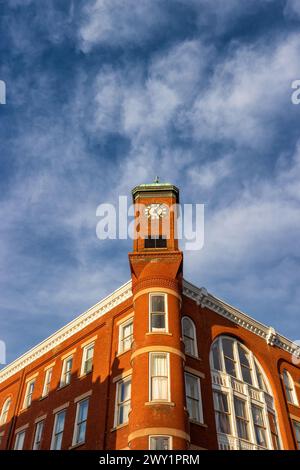 Staunton, Virginia, USA – 24. Februar 2024: Die historische Innenstadt wurde 1801 gegründet, aber 1732 gegründet. Stockfoto