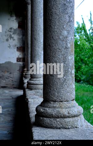 Kirche Santa Maria von Baamorto, Monforte de Lemos, Lugo, Spanien Stockfoto