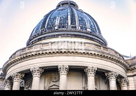 Schwarzman Center, Außenfassade des Gebäudes mit Kuppel, flacher Blick, Yale University, New Haven, Connecticut, USA Stockfoto