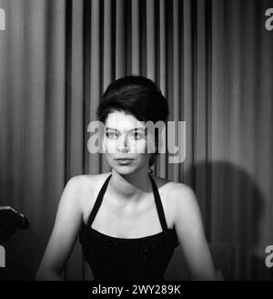 Fernsehsängerin des SFB Edith Grobleben, Berlin 1963 Stockfoto