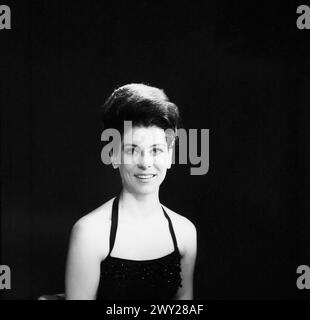 Fernsehsängerin des SFB Edith Grobleben, Berlin 1963 Stockfoto