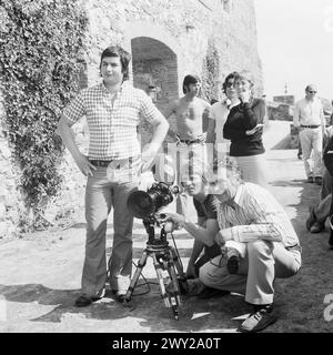 Gott schützt die Liebenden, Spielfilm, Deutschland / Spanien / Italien 1973, Setfoto mit Kamera Crew Stockfoto