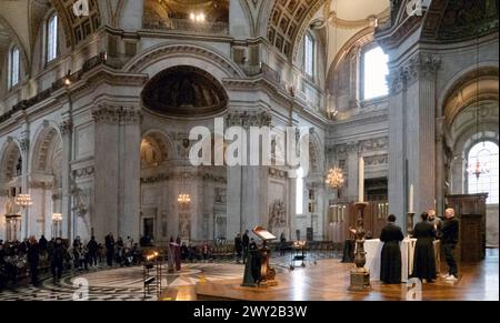 Innere St Paul's Cathedral, London, England, Großbritannien Stockfoto