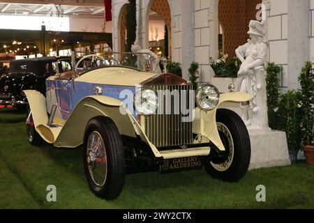 Rolls Royce Phantom II Boat Tail Baujahr 1929, Sonderschau 120 Jahre Rolls Royce, 34. Techno Classica Essen 03. - 07.04.2024. Messe Essen, Siha, Oldtimer / klassische Autos / Autoausstellung, Oldtimermesse, Essen D. *** Rolls Royce Phantom II Boat Tail Baujahr 1929, Sonderschau 120 Jahre Rolls Royce, 34 Techno Classica Essen 03 07 04 2024 Messe Essen, Siha, Oldtimer Oldtimer Messe, Oldtimer Messe, Essen D Stockfoto
