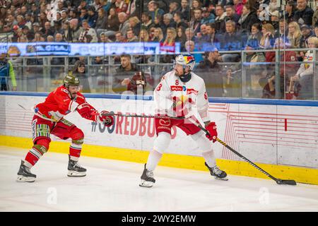 EV Red Bull Salzburg vs HCB Südtirol Alperia am 02.04.2024 in Salzburg Österreich Stockfoto