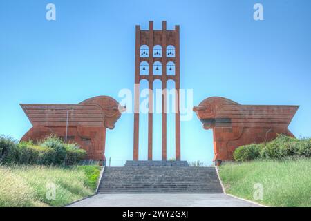 Sommertag am Sardarapat Memorial Memorial in Armenien Stockfoto