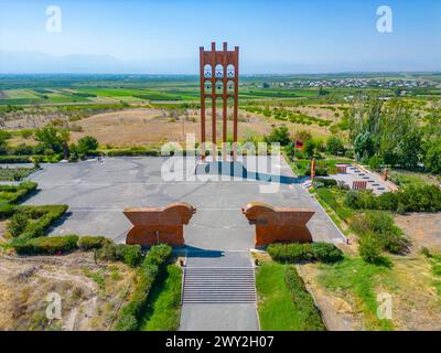 Sommertag am Sardarapat Memorial Memorial in Armenien Stockfoto