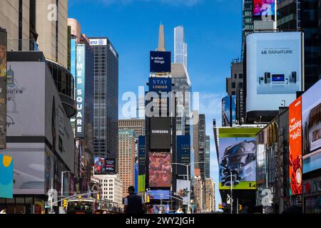 Times Square, NYC, USA, 2024, Stockfoto