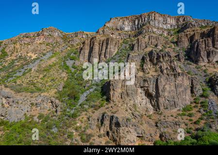 Berglandschaft des Azat-Tals in Armenien Stockfoto