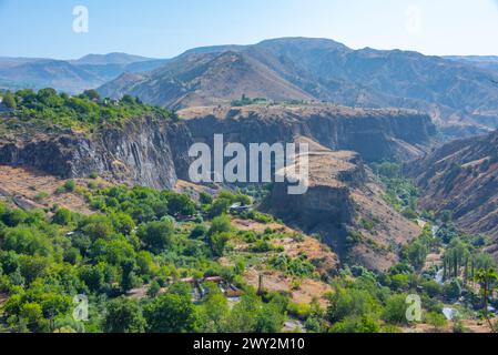 Berglandschaft des Azat-Tals in Armenien Stockfoto