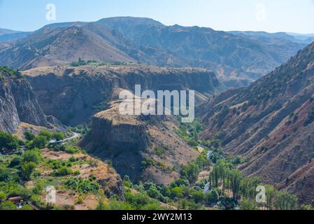 Berglandschaft des Azat-Tals in Armenien Stockfoto