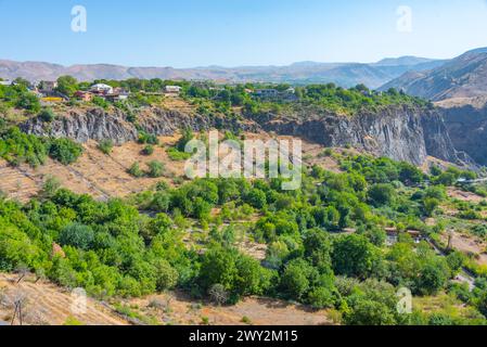 Berglandschaft des Azat-Tals in Armenien Stockfoto