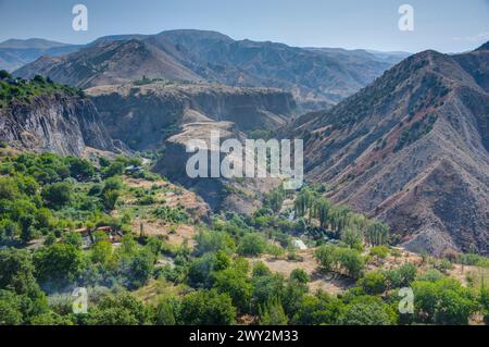 Berglandschaft des Azat-Tals in Armenien Stockfoto