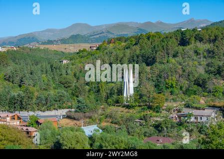 50 Jahre Gedenkfeier der Sowjetunion in Dilijan, Armenien Stockfoto