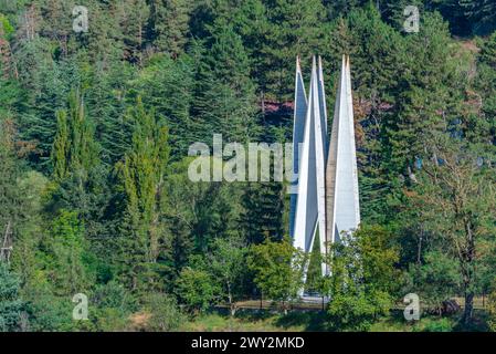 50 Jahre Gedenkfeier der Sowjetunion in Dilijan, Armenien Stockfoto