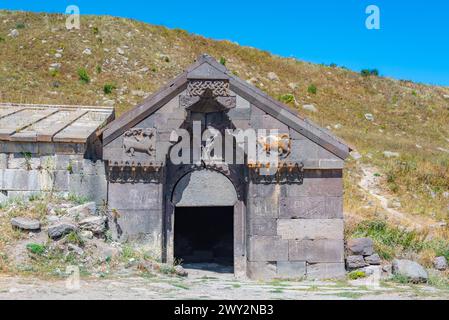 Sommertag in Selim Caravanserai in Armenien Stockfoto