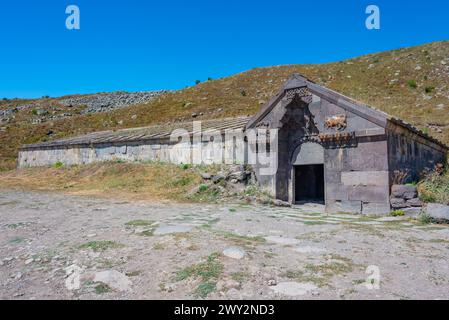 Sommertag in Selim Caravanserai in Armenien Stockfoto