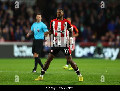 April 2024; Gtech Community Stadium, Brentford, London, England; Premier League Football, Brentford gegen Brighton und Hove Albion; Ivan Toney aus Brentford Stockfoto