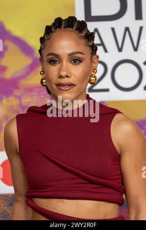 Celebs nehmen an den Brit Awards 2024 im O2 Teil mit: Alex Scott Where: London, Großbritannien When: 02. März 2024 Credit: Phil Lewis/WENN Stockfoto