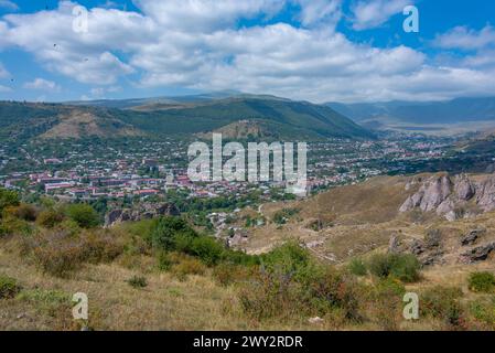 Panoramablick auf die armenische Stadt Goris Stockfoto