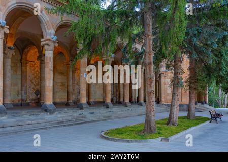 Galerie der Wasserkurpromenade in der armenischen Stadt Jermuk Stockfoto