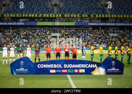 Cuiaba, Brasilien. April 2024. MT - CUIABA - 04/03/2024 - COPA SUL-AMERICANA 2024, CUIABA (Foto: Gil Gomes/AGIF/SIPA USA) Credit: SIPA USA/Alamy Live News Stockfoto