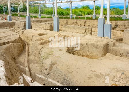 Die Ruinen der antiken Stadt Gabala in Aserbaidschan Stockfoto