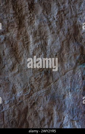 Qobustan-Petroglyphenreserve in Aserbaidschan Stockfoto