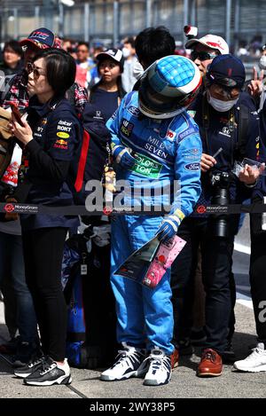 Suzuka, Japan. April 2024. Kreislaufatmosphäre – Lüfter. Formel-1-Weltmeisterschaft, Rd 4, großer Preis von Japan, Donnerstag, 4. April 2024. Suzuka, Japan. Quelle: James Moy/Alamy Live News Stockfoto