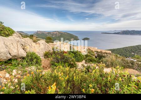 Fantastische Landschaft von Formentor, Mallorca in Spanien Stockfoto