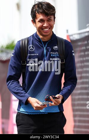 Suzuka, Japan. April 2024. Alexander Albon (THA) Williams Racing. 04.04.2024. Formel-1-Weltmeisterschaft, Rd 4, Großer Preis Von Japan, Suzuka, Japan, Vorbereitungstag. Das Foto sollte lauten: XPB/Alamy Live News. Stockfoto