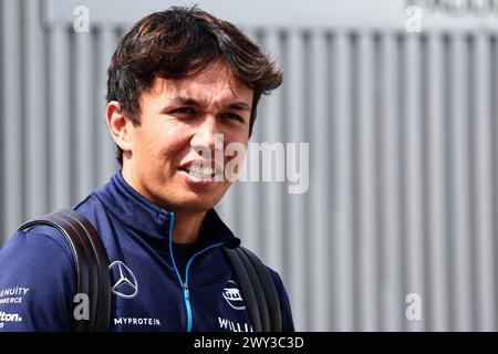 Suzuka, Japan. April 2024. Alexander Albon (THA) Williams Racing. 04.04.2024. Formel-1-Weltmeisterschaft, Rd 4, Großer Preis Von Japan, Suzuka, Japan, Vorbereitungstag. Das Foto sollte lauten: XPB/Alamy Live News. Stockfoto