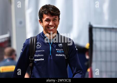 Suzuka, Japan. April 2024. Alexander Albon (THA) Williams Racing. 04.04.2024. Formel-1-Weltmeisterschaft, Rd 4, Großer Preis Von Japan, Suzuka, Japan, Vorbereitungstag. Das Foto sollte lauten: XPB/Alamy Live News. Stockfoto