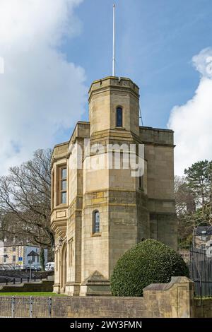 Gate, University, Bangor, Wales, Großbritannien Stockfoto