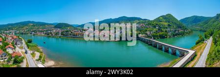 Mehmet Pasa Sokolovic Brücke in Visegrad, Bosnien und Herzegowina Stockfoto