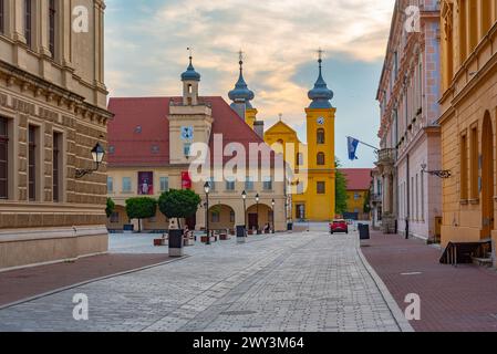 Blick auf das Archäologische Museum Osijek in Kroatien Stockfoto