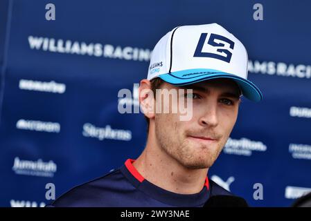 Suzuka, Japan. April 2024. Logan Sargeant (USA) Williams Racing. Formel-1-Weltmeisterschaft, Rd 4, großer Preis von Japan, Donnerstag, 4. April 2024. Suzuka, Japan. Quelle: James Moy/Alamy Live News Stockfoto