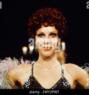 Beate Granzow, deutsche Sängerin und Schauspielerin, in Wien, Österreich 1976. Stockfoto