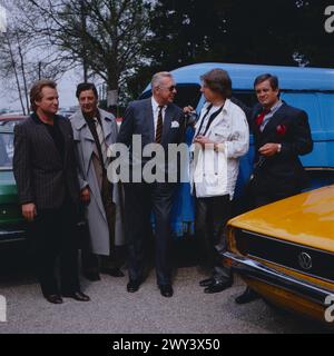 Derrick, ZDF Krimi-Serie, Deutschland, 1987, Folge: Nachtstreife, Regie: Dietrich Haugk, Szene: Fritz Wepper, Hans Brenner, Horst Tappert, Herbert Bötticher, Frank Hoffmann Stockfoto